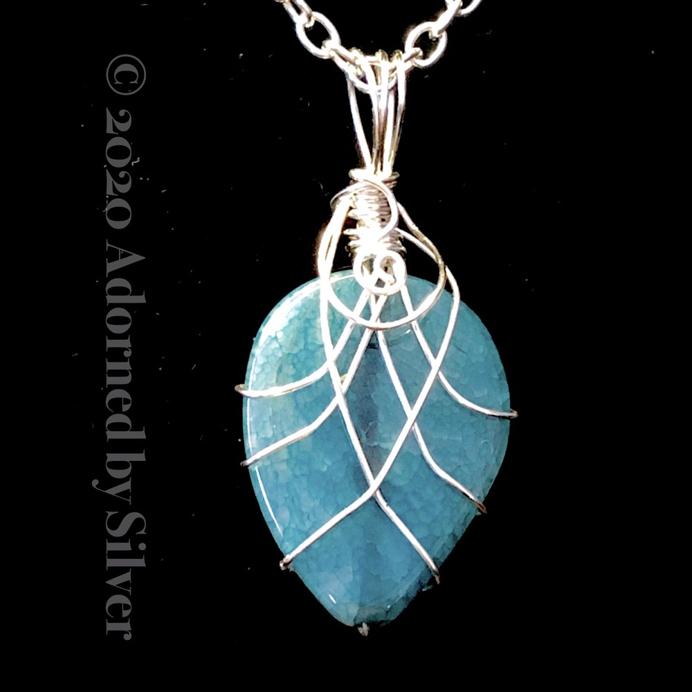 Handmade Natural Blue Agate